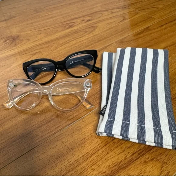 J. Crew Black and Clear Blue Light Blocking Glasses - Picture 3 of 5